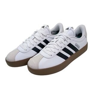 Adidas VL Court 3.0 Low White Black Gum Sneakers ID8797 Womens Size 10